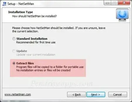 NetSetMan Portable Install NetSetMan Portable Install