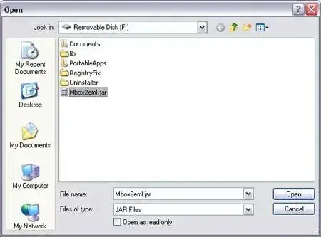 Select a Jar file to Open Select a Jar file to Open