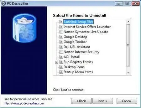 PC Decrapifier Decrapifier Screenshot