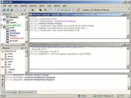 HydraIRC - Portable IRC Client HydraIRC Screenshot