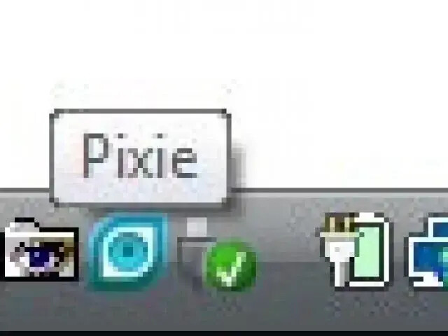 Nattyware Pixie Docked in the Taskbar