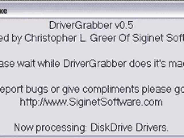 DriverGrabber - Driver Backup